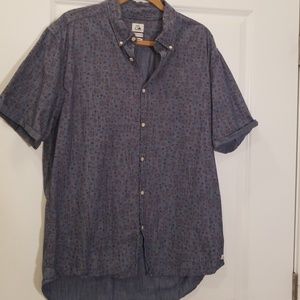 Quicksilver Modern Short Sleeve Button Up 2XL
